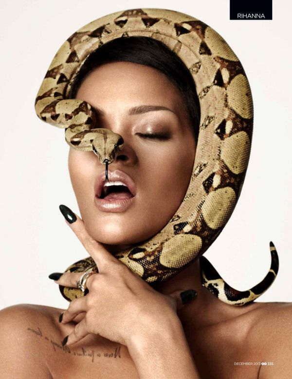 Rihanna มาแปลงโฉมเป็นเมดูซ่าขึ้นปก GQ British December 2013 - ริฮานน่า - ถ่ายแบบ - GQ - Rihanna - Celeb Style - นางแบบ - แฟชั่นดารา - Magazine - ไอเดีย - แฟชั่นคุณผู้หญิง - แฟชั่น