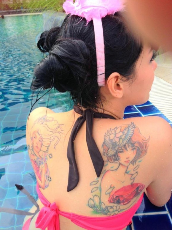 รอยสัก สาวทับทิม VRZO "Sweety Lady Tattoo"