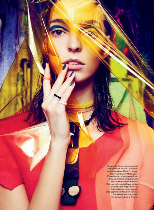 Djana chụp ảnh nghệ thuật trên tạp chí Elle Canada tháng 5/2014 - Người mẫu - Thời trang - Thời trang nữ - Hình ảnh - Tin Thời Trang - Thư viện ảnh