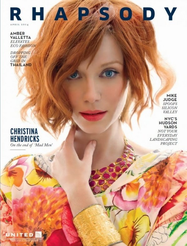 Christina Hendricks siêu gợi cảm trên tạp chí Rhapsody tháng 4/2014