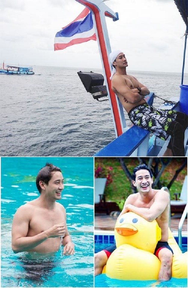 สาว ๆ ต้องไม่พลาด !!! 8 หนุ่มสุดหล่อกล้ามแน่น  ที่มาในชุดว่ายน้ำ จากเมืองไทย - ดาราชาย - ชุดว่ายน้ำผู้ชาย - แฟชั่นชุดว่ายน้ำชาย
