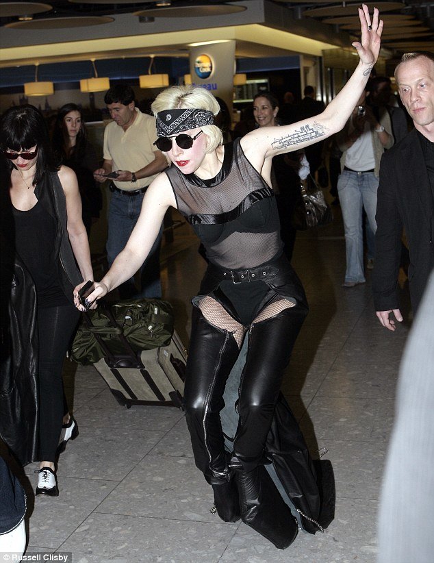 Well it was bound to happen... Lady Gaga takes a tumble thanks to her ridiculous choice of footwear