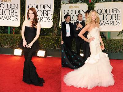 เดรสสวยแบบต่างๆ ในงาน Golden Globes Fashion 2012 - นางแบบ - Celeb Style