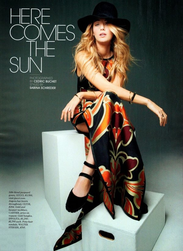 Blake Lively – Nàng ‘cowgirl’ siêu nữ tính trên tạp chí Elle Mỹ tháng 4/2014