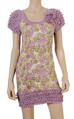 Floral Short Sleeve Sweater Dress - Twelve by Twelve - Women's Wear - Dress