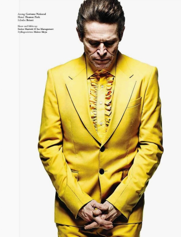 Willem Dafoe Ăn Vận Sặc Sỡ Trên Tạp Chí L’Officiel Hommes Đức Xuân/Hè 2014 - Tin Thời Trang - Thời trang - Hình ảnh - Sao - Tạp chí - Trang bìa - Willem Dafoe - L’Officiel Homme