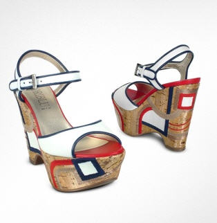 Loriblu Marine Cork Platform Wedge Shoes - Forzieri - Shoes - Women's Shoes
