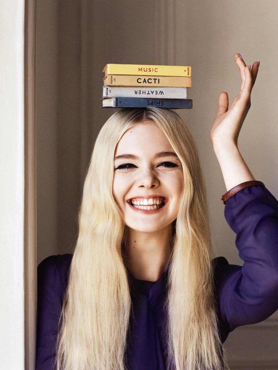 Elle Fanning Xinh Xắn Trên Tạp Chí Vogue Anh Tháng 6/2014