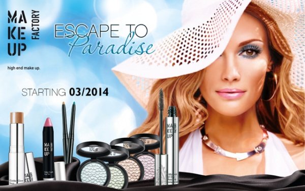 Khám phá BST make-up Hè 2014 mang tên ‘Escape to Paradise’ của Make Up Factory