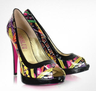 Loriblu Printed Patent Leather Platform Pump Shoes - Forzieri - Shoes - Women's Shoes