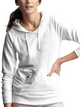 Crossover neck hoodie - Sportswear - Gap
