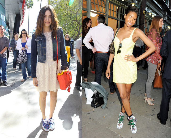 แฟชั่นใส่เดรสกับรองเท้าผ้าใบ - แฟชั่น - แฟชั่นคุณผู้หญิง - นางแบบ - Celeb Style - เทรนด์ใหม่ - แฟชั่นดารา - รองเท้า