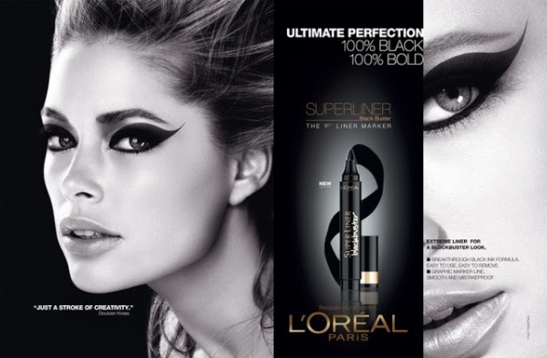 Barbara Palvin & Doutzen Kroes Front L'Oreal Superliner 2013 Ad