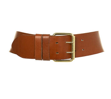 Leather Roller Buckle Belt - Topshop - Belt - Accessory