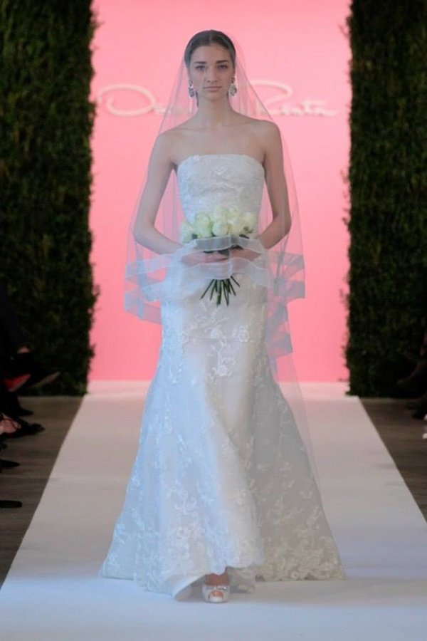 Cô dâu yêu kiều với áo cưới Xuân 2015 của Oscar de la Renta
