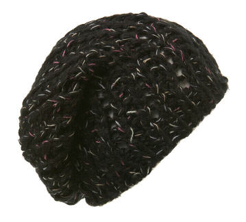 Black Multi Yarn Beanie Hat - Hat - Accessory - Miss Selfridge