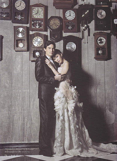 แฟชั่นชุดแต่งงาน คริส-ซันนี่ ใน Bride Magazine