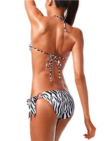 Zebra push-up halter top - Victoria's Secret - Swimsuit