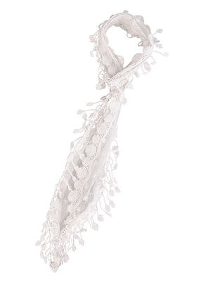 Crochet Mesh Trim Scarf - Forever21 - Scarf - Scarves - Accessory
