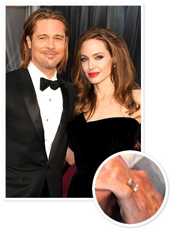 แหวนหมั้นของ Brad และ Angelina Jolie