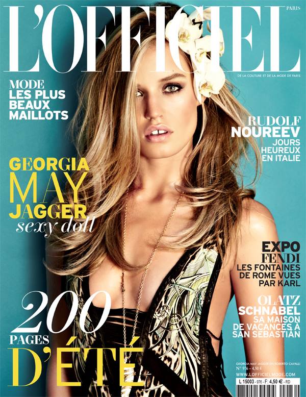 Georgia May Jagger mang luồng khí nóng nhiệt đới mới cho bìa tạp chí L’Officiel Paris tháng 6-7/2013. - Georgia May Jagger - Người mẫu - Tin thời trang