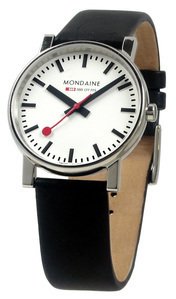 Mondaine Swiss Railway Watch - leather strap :