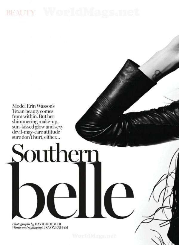 Erin Wasson gợi cảm trên tạp chí Marie Claire Anh tháng 5/2014 - Người mẫu - Làm đẹp - Make-up - Erin Wasson - Marie Claire Anh