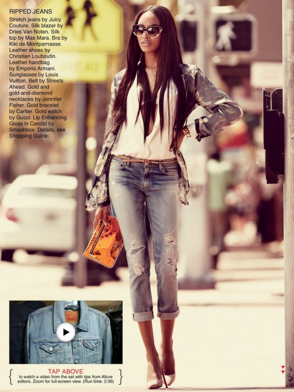 Jourdan Dunn sành điệu xuống phố khi chụp ảnh cho Allure tháng 7 - Jourdan Dunn - Tin Thời Trang - Người mẫu - Hình ảnh