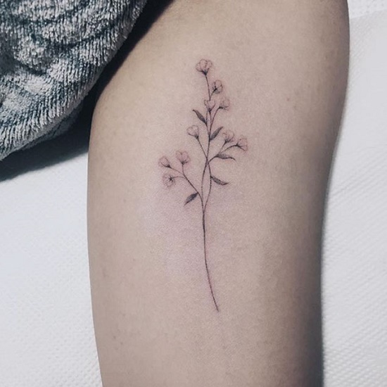 20 Minimalistic Flower Tattoos for Women - แฟชั่น - ไอเดีย - แฟชั่นคุณผู้หญิง - อินเทรนด์ - เทรนด์ใหม่ - แฟชั่นวัยรุ่น - ผู้หญิง - รอยสัก