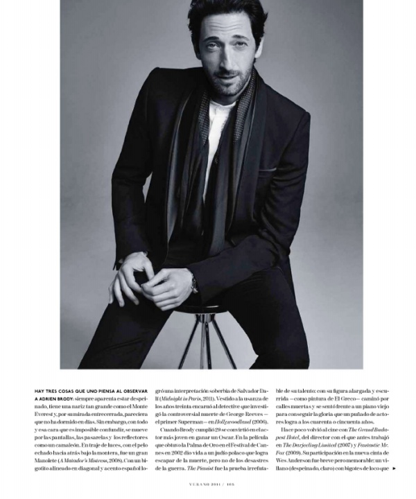 Adrien Brody Hào Hoa Trên Trang Bìa Tạp Chí Esquire The Big Black Book Mexico Xuân/Hè 2014 - Sao - Trang bìa - Người nổi tiếng - Tin Thời Trang - Hình ảnh - Thời trang - Adrien Brody - Esquire