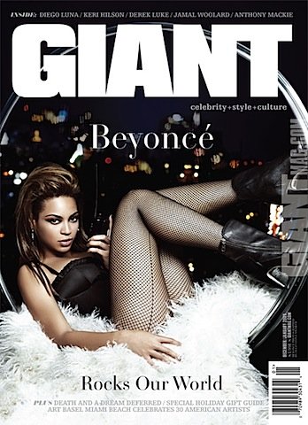 Beyonce's Cyberpunk Glove Love in Giant Magazine