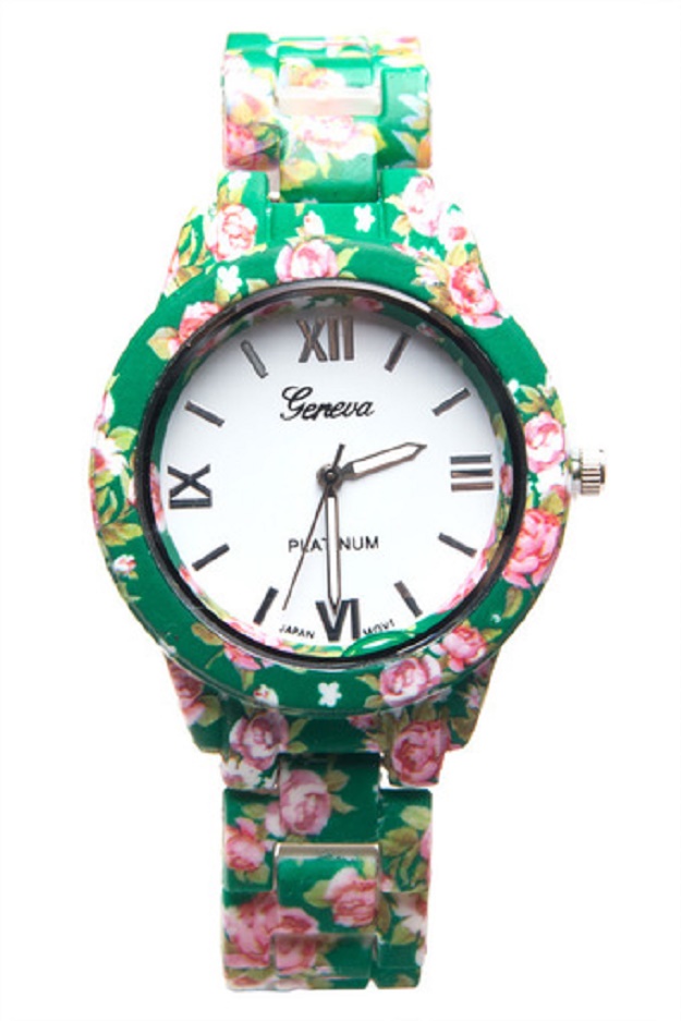 ต้อนรับซัมเมอร์สุดน่ารัก กับนาฬิกาลายดอก - นาฬิกาลายดอก - เทรนด์ใหม่ - ซัมเมอร์ - แฟชั่นผู้หญิง - แฟชั่นวัยรุ่น - นาฬิกา