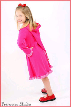 Love Letter  Valentine hoodie knit dress - Dress - Kids Wear - Francoise Studio