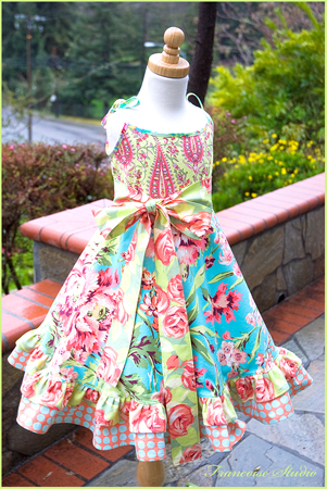 Love  Twirl dress & sash - Dress - Kids Wear - Francoise Studio
