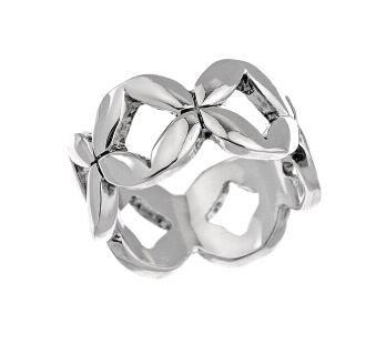 Silver Petal Link Ring - Ring - Jewelry - Miss Selfridge