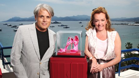 Cinderella-worthy sandal by Giuseppe Zanotti and Chopard