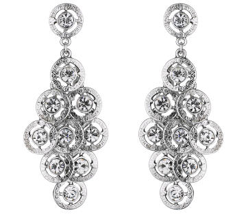 Silver Detailed Metal Earrings - Earrings - Jewelry - Wallis