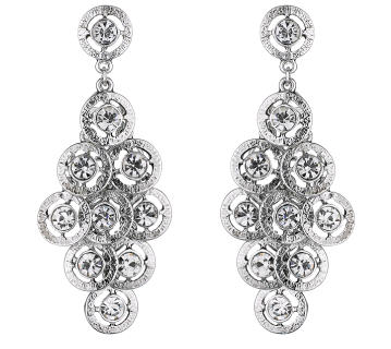 Silver Detailed Metal Earrings - Earrings - Jewelry - Wallis