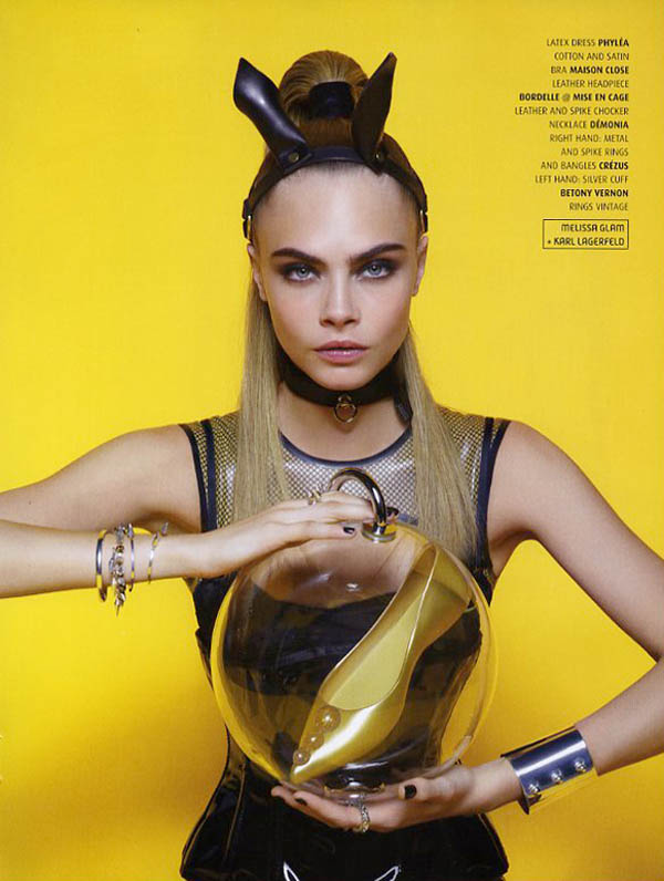 Cara Delevingne hóa thân thành “Phù Thủy Giày” trên tạp chí Melissa Đông 2013. - Cara Delevingne - Giày - Melissa - Karl Lagerfeld - Tin thời trang