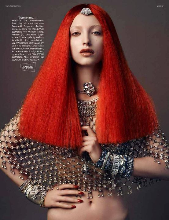 German Vogue: Girls of the Zodiac in Swarovski - Women's Wear - Fashion - Zodiac - Swarovski - German Vogue - photo