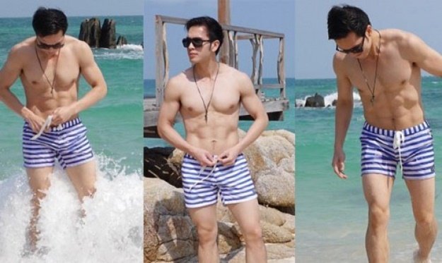 สาว ๆ ต้องไม่พลาด !!! 8 หนุ่มสุดหล่อกล้ามแน่น  ที่มาในชุดว่ายน้ำ จากเมืองไทย