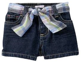 Belted Denim Shorts for Baby