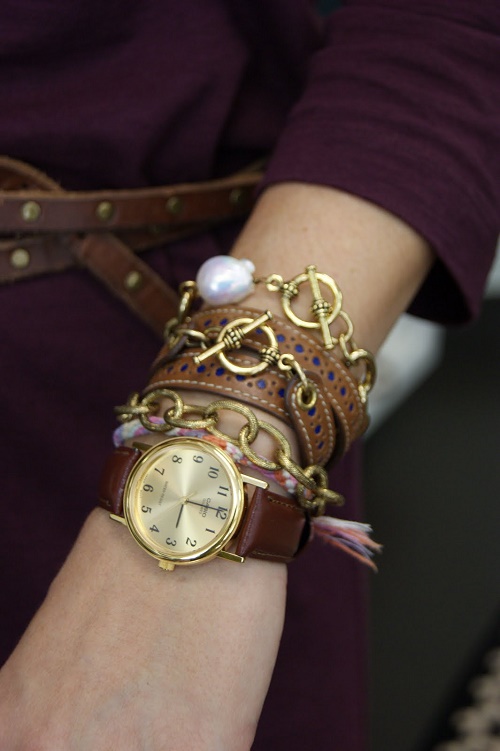 แฟชั่นสุดเก๋ กับการใส่นาฬิกาข้อมือคู่กับกำไรเริ่ด ๆ - แฟชั่นนาฬิกา - นาฬิกากับกำไร - แฟชั่นผู้หญิง - ผู้หญิง - เครื่องประดับ