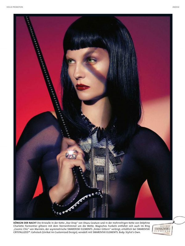 Brilliant 'Star Girl' on Vogue Germany's 2013 Horoscope [PHOTOs] - Fashion - Women's Wear - Collection - Makeup - Swarovski - Vogue Germany - December 2013 - Horoscope - Karolin Wolter - Photos