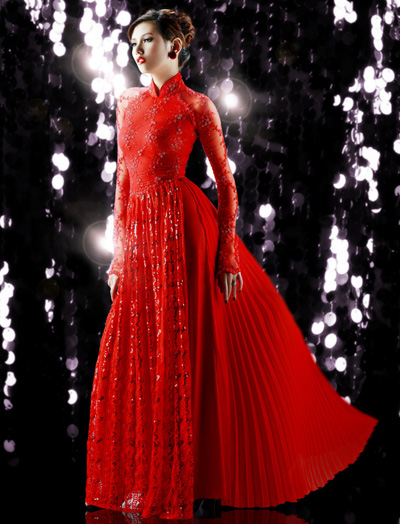 Bộ sưu tập áo dài của thương hiệu thời trang ABC - Ao Dai - Bo suu tap - Thuong hieu ABC