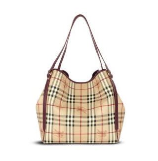 HAYMARKET CHECK TOTE BAG WITH COLOURED TRIM