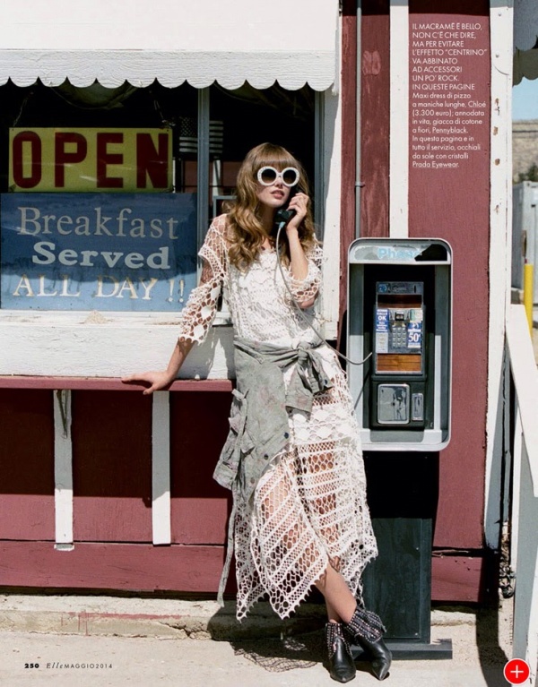 Frida Gustavsson sành điệu du lịch Hè trên tạp chí Elle Ý tháng 5/2014 - Người mẫu - Tin Thời Trang - Thời trang nữ - Thời trang - Hình ảnh - Frida Gustavsson - Elle Ý