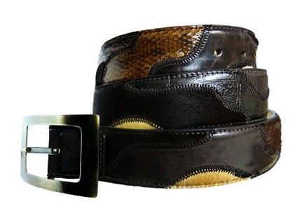 Marco Ripanti Leather Patchwork - FashionMensWear - Belt - Accessory