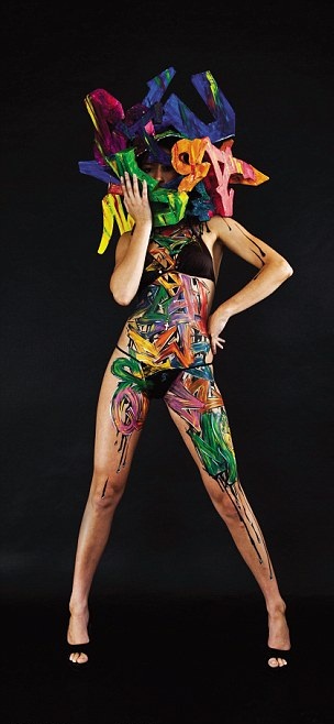 New Body Paint Art - Beautiful Graffiti On Girls - Body Paint - Graffiti On Girls - Trends - Fashion News - Photo