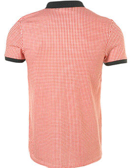 Red Mini Check Polo T-Shirt - T-Shirt - TOPMAN - Men's Wear